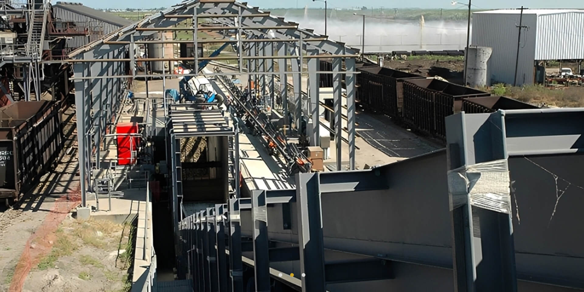 Building framework in progress at site